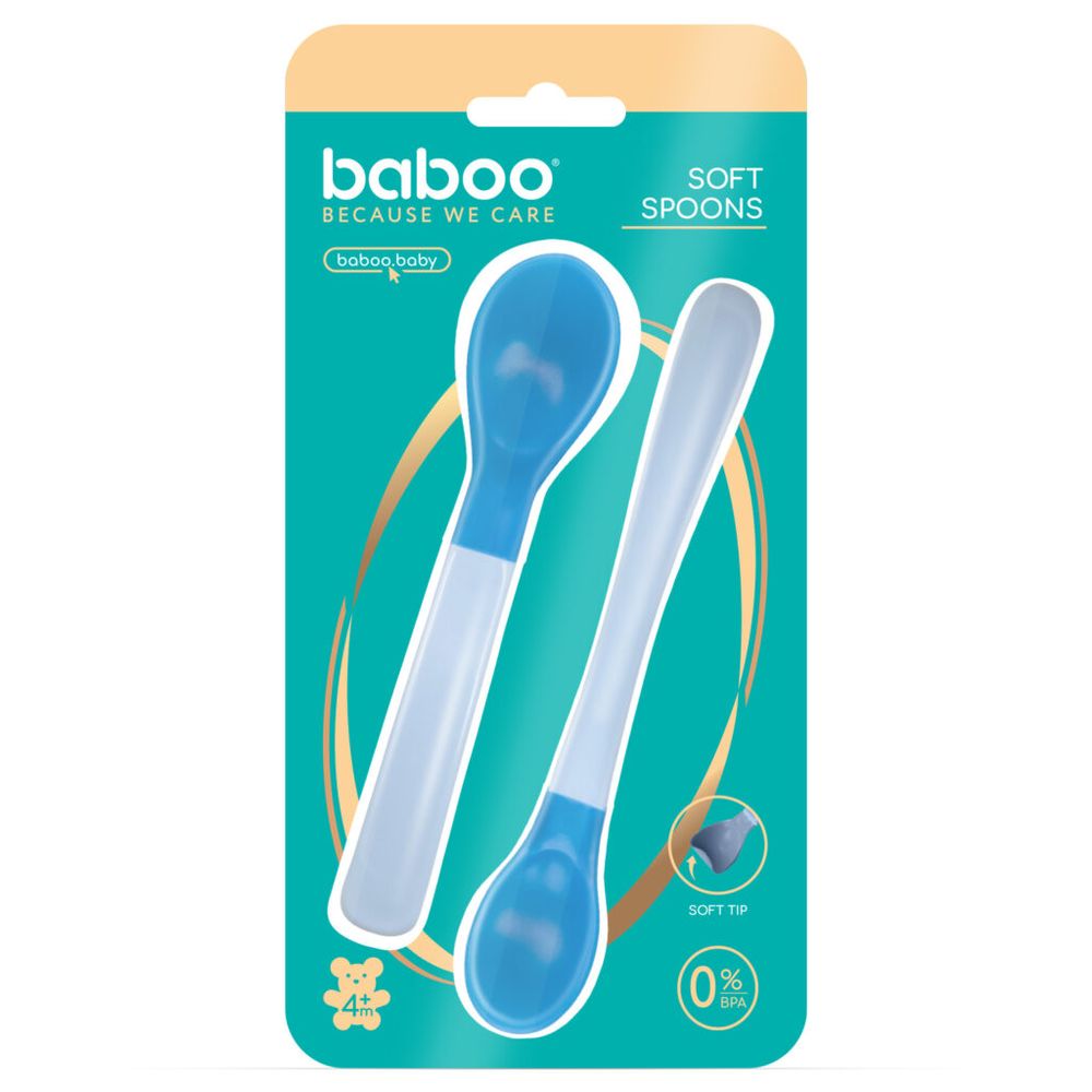 Baboo - Soft-tip Silicone Weaning Spoons