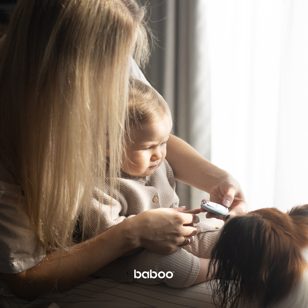 Baboo - Manicure Set - Scissors & Nails Clipper - 0m+ - Blue Haze