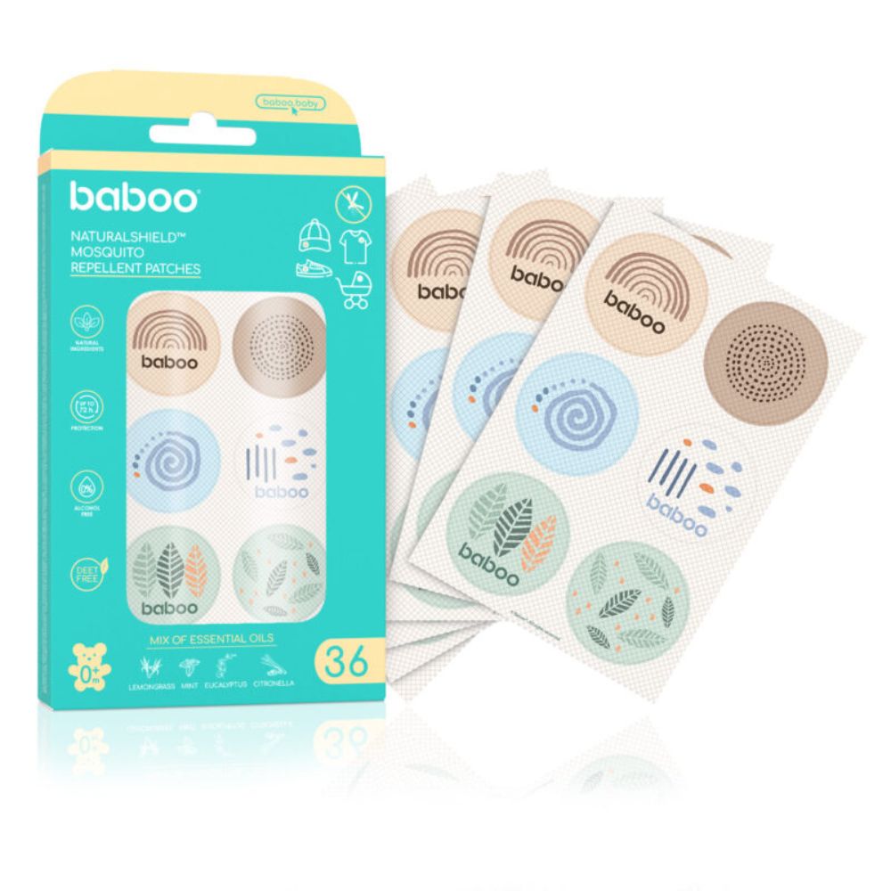 Baboo - Natural Shield Mosquito Repellent Patches - 36 Pcs