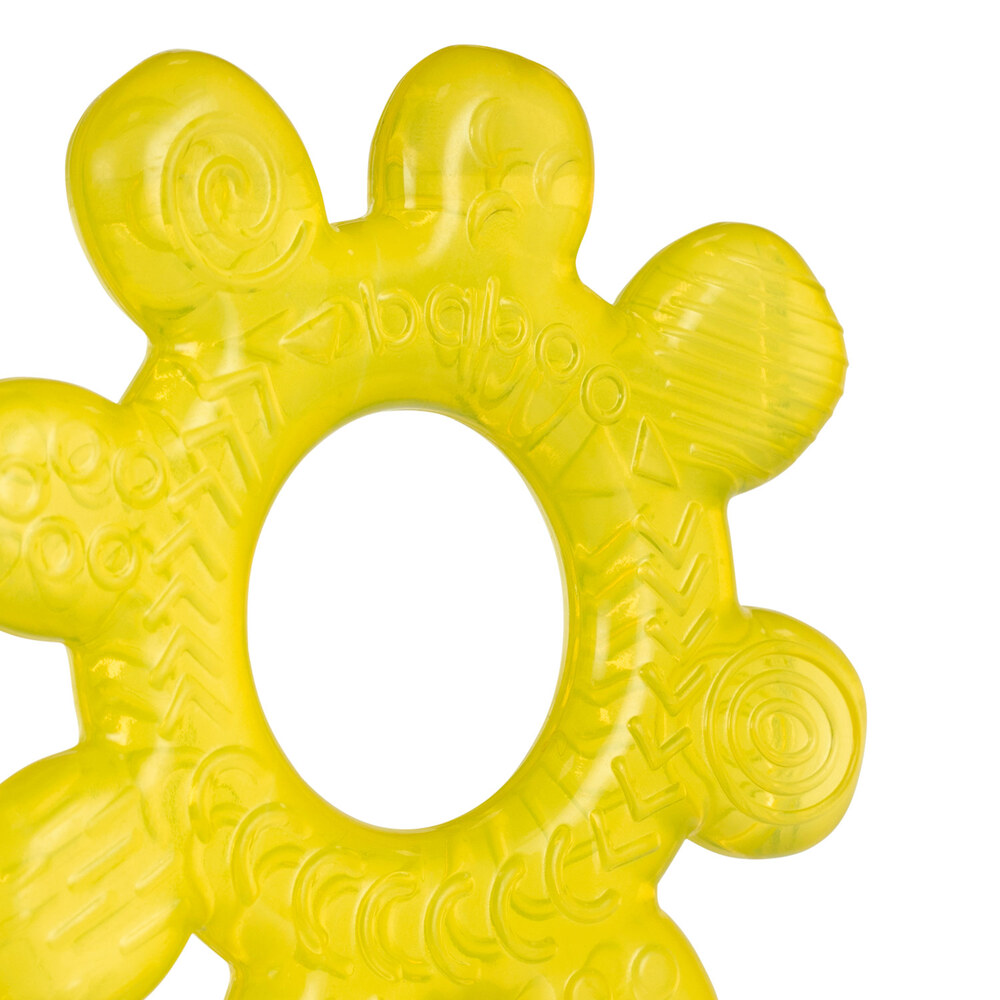 Baboo - Water-filled Cooling Teether Wheel - Yellow - 4m+