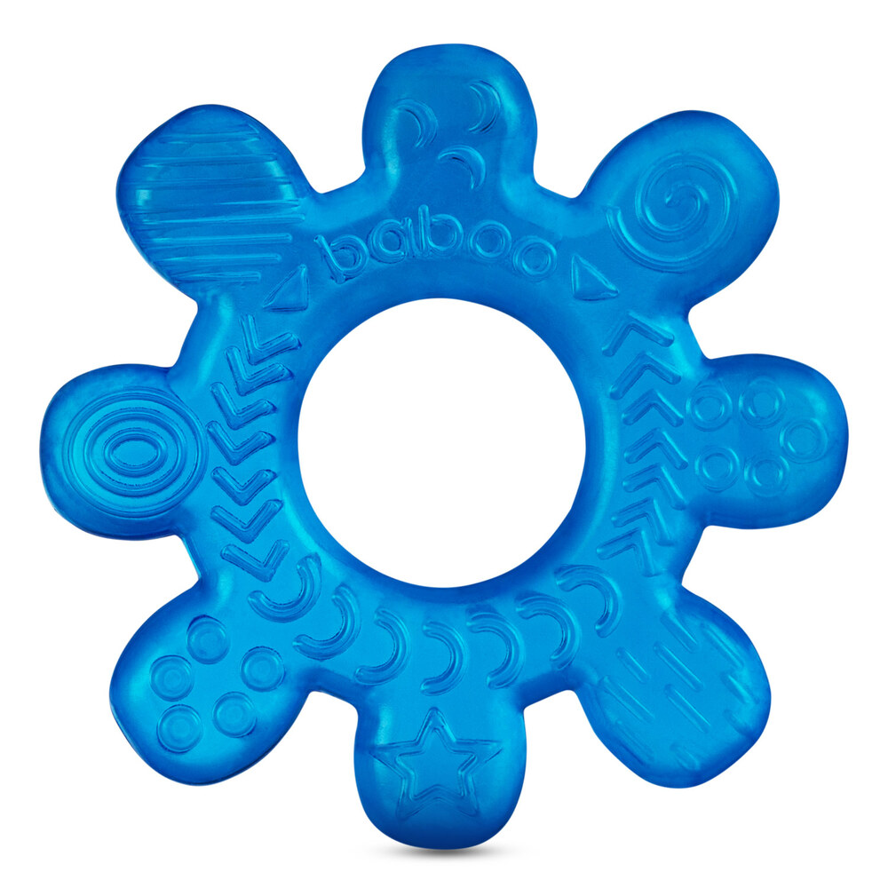 Baboo - Water-filled Cooling Teether Wheel - Blue - 4m+