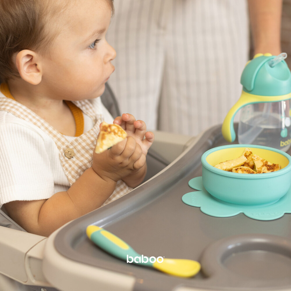 Baboo - Sippy Cup With Silicone Straw - Lagoon Fiesta - 260ml - 9m+