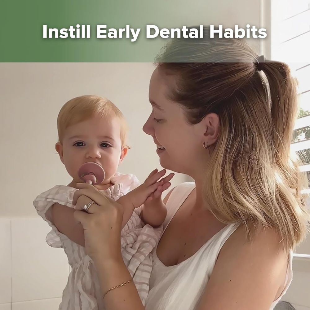 هاكا - فرشاة أسنان سيليكون 360 درجة - أحمر الخدود