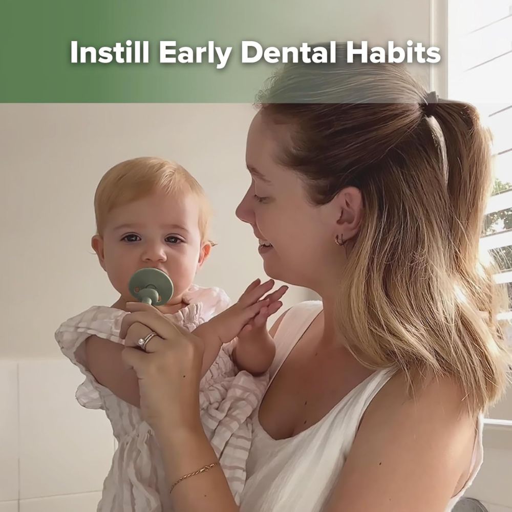 هاكا - فرشاة أسنان سيليكون 360 درجة - أخضر بازلاء