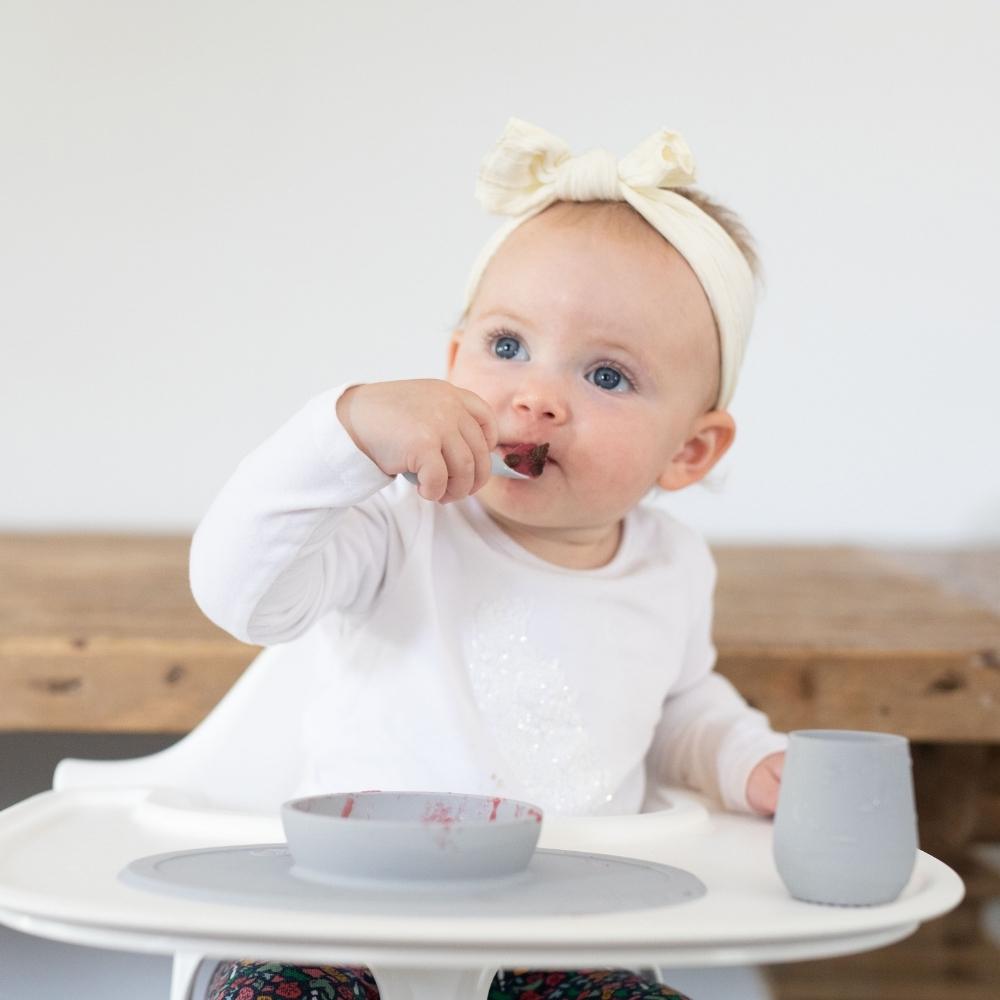 Ezpz - Ultimate Feeding Set - Pewter - 9 Pcs