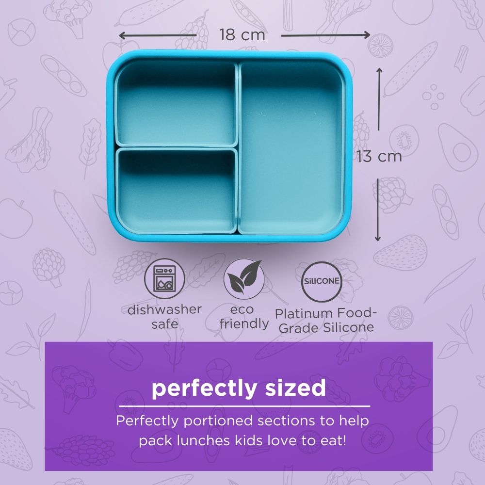 Lunchbots - Medium Build-A-Bento - Ocean Blue