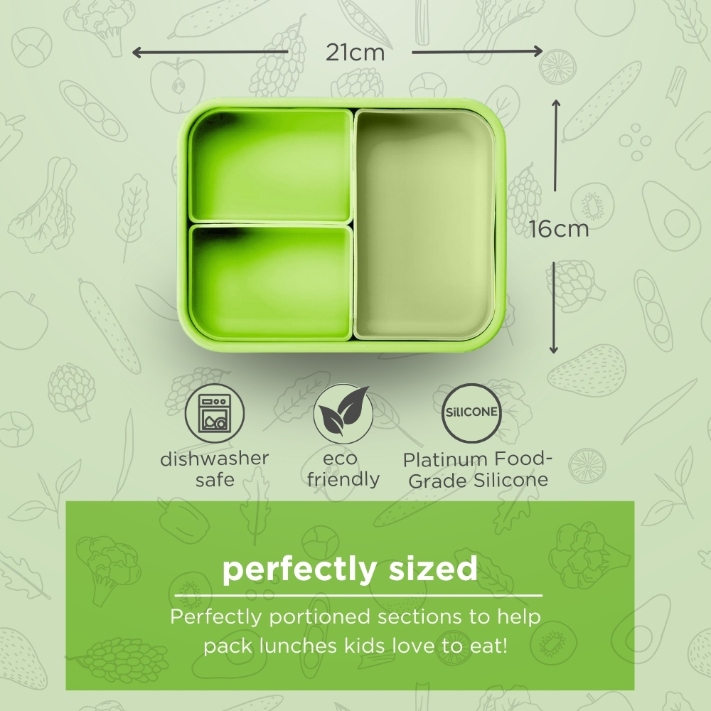 Lunchbots - Large Build-A-Bento - Sea Turtle - Green