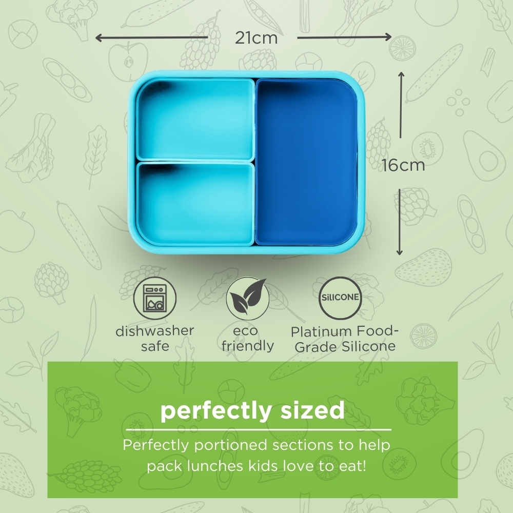 Lunchbots - Large Build-A-Bento - Blue Whale