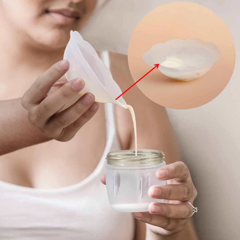 Haakaa - Petal Soft Silicone Milk Collector - Clear - 2 Pcs