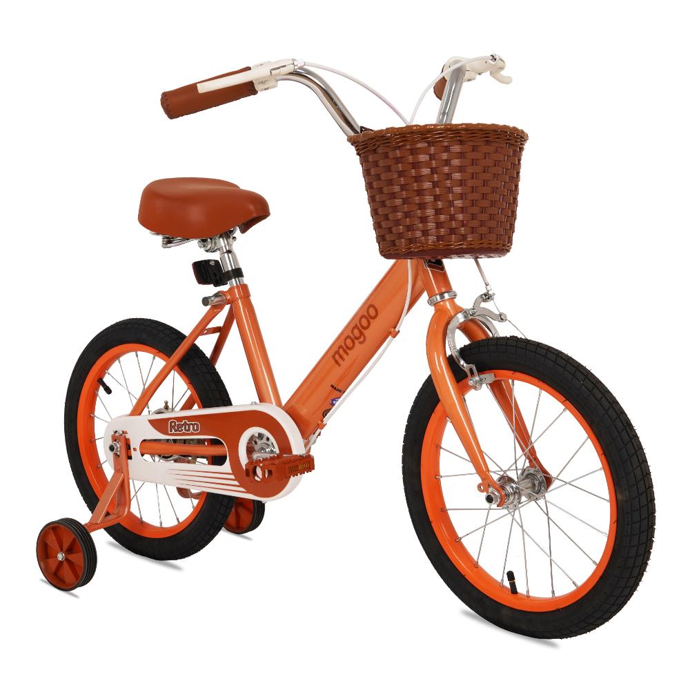 Mogoo - Retro Kids Bike - 16-inch - Orange