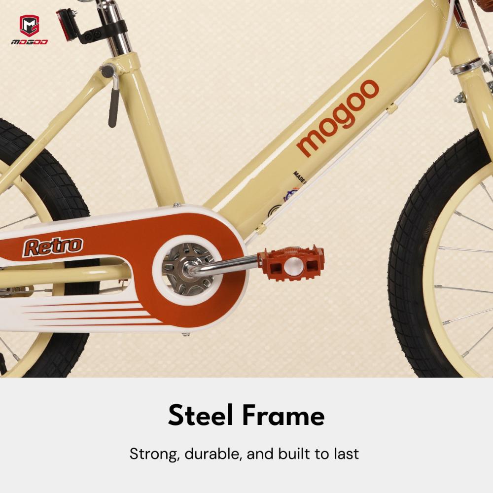 Mogoo - Retro Kids Bike - 16-inch - Orange