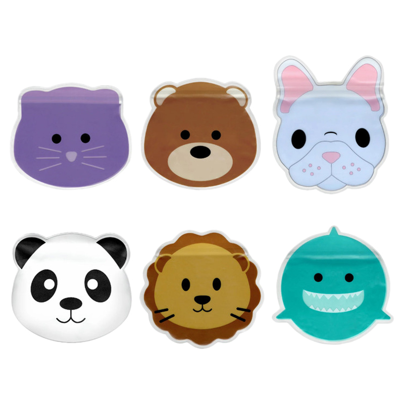 ميلي - أكياس وجبات خفيفة قابلة لإعادة الاستخدام - حيوانات - 6 قطع