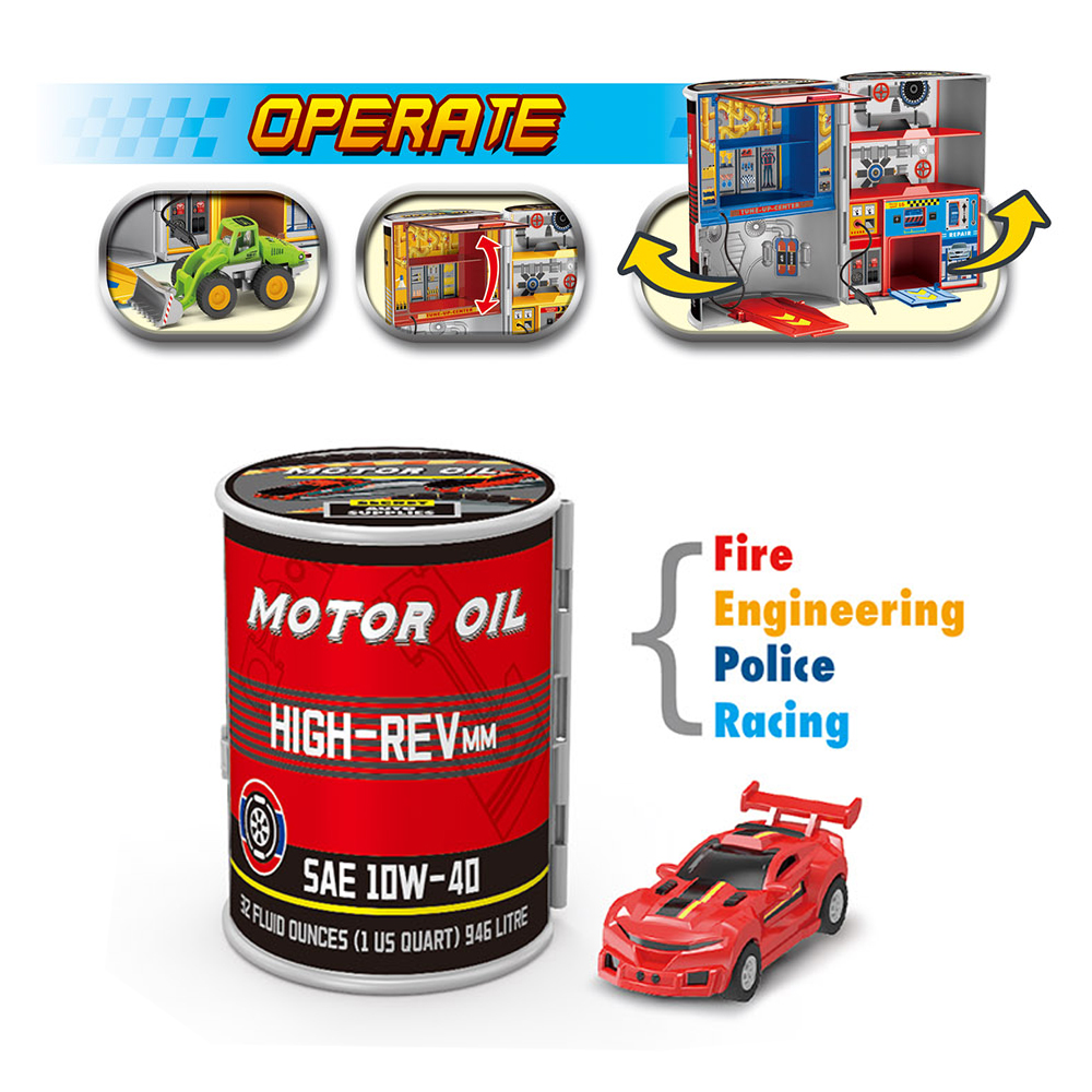 Stem - Motor Oil Service Station Vehicle Playset - Color May Vary - 1 PC
