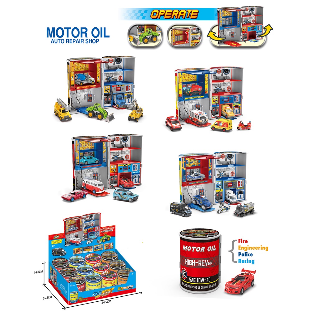 Stem - Motor Oil Service Station Vehicle Playset - Color May Vary - 1 PC