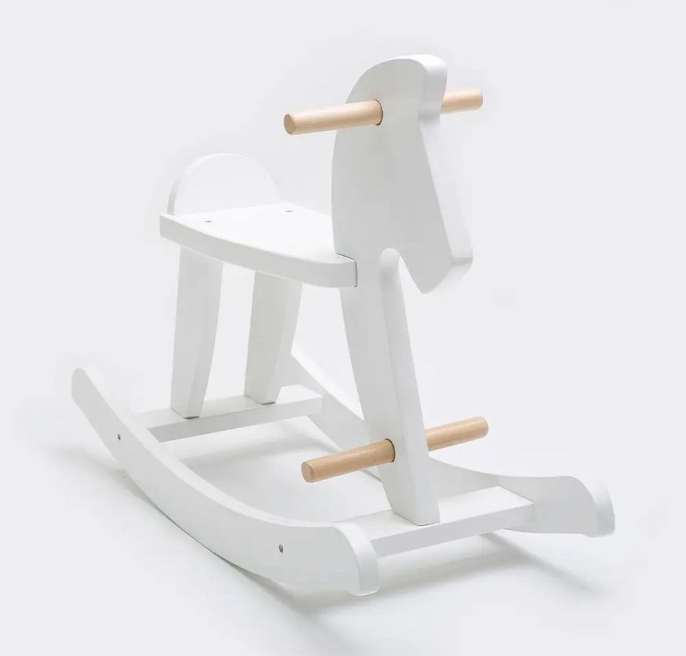 Woody Buddy - Rocking Horse - White