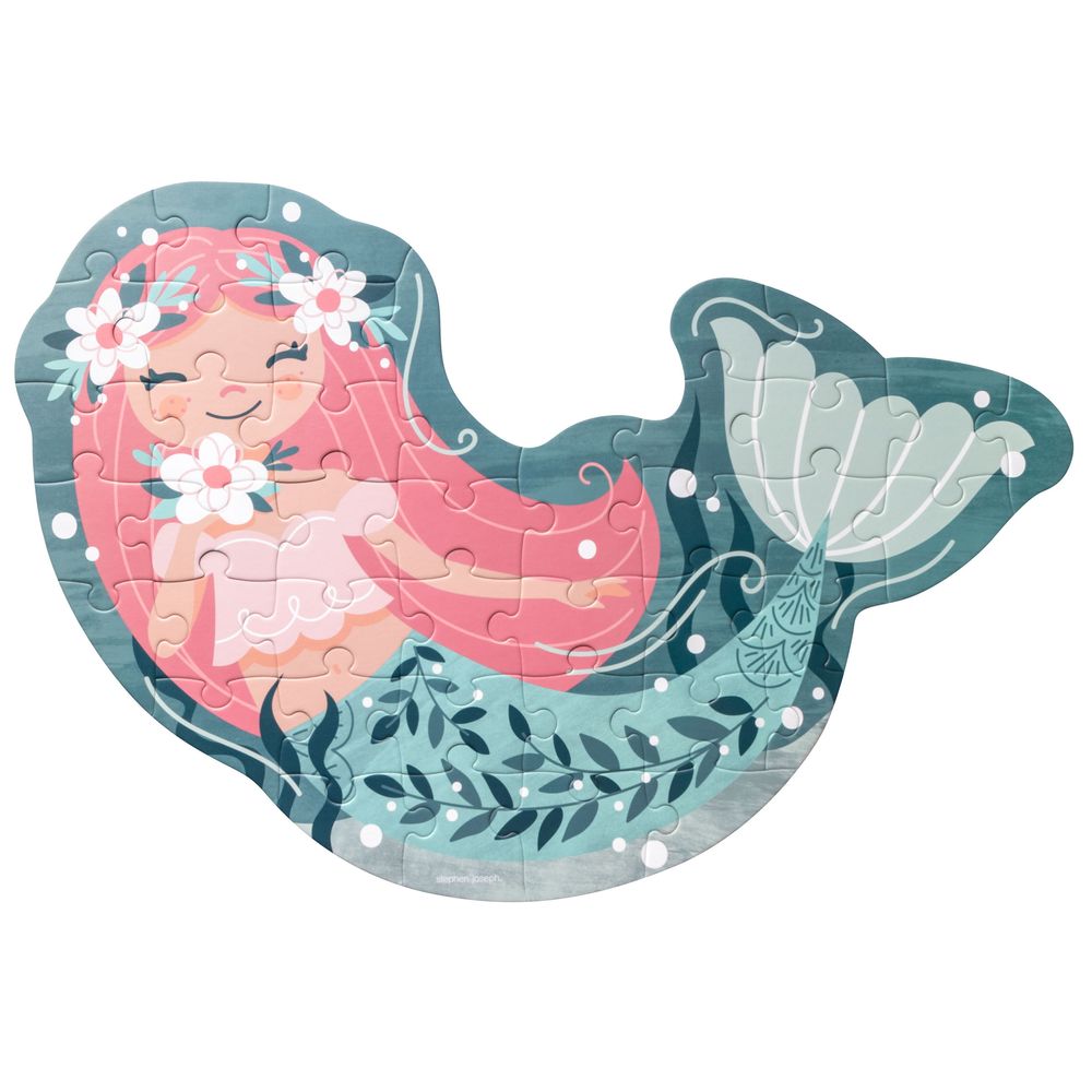 Stephen Joseph - Mermaid Shaped Jigsaw Puzzle - 42pcs