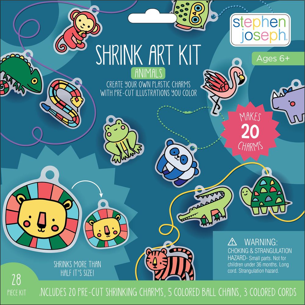 Stephen Joseph - Shrink Art Zoo - 28pc Kit