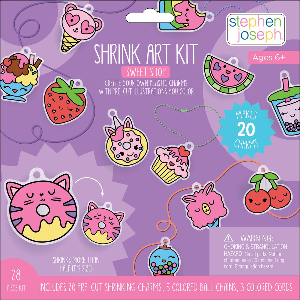 Stephen Joseph - Shrink Art Sweet Shop Kit - 28 Pcs