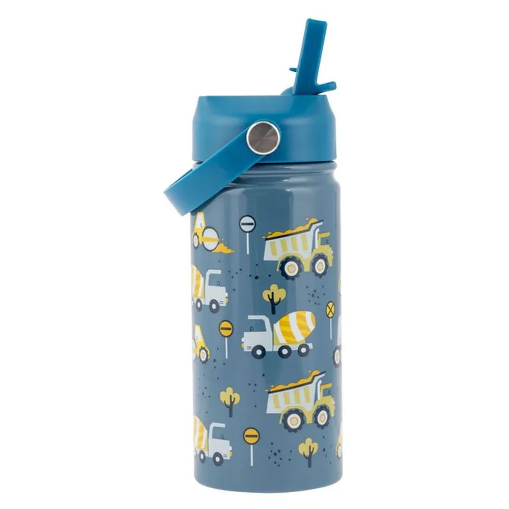 Stephen Joseph - Insulated Stainless Steel Bottle With Handle - Construction - 397ml