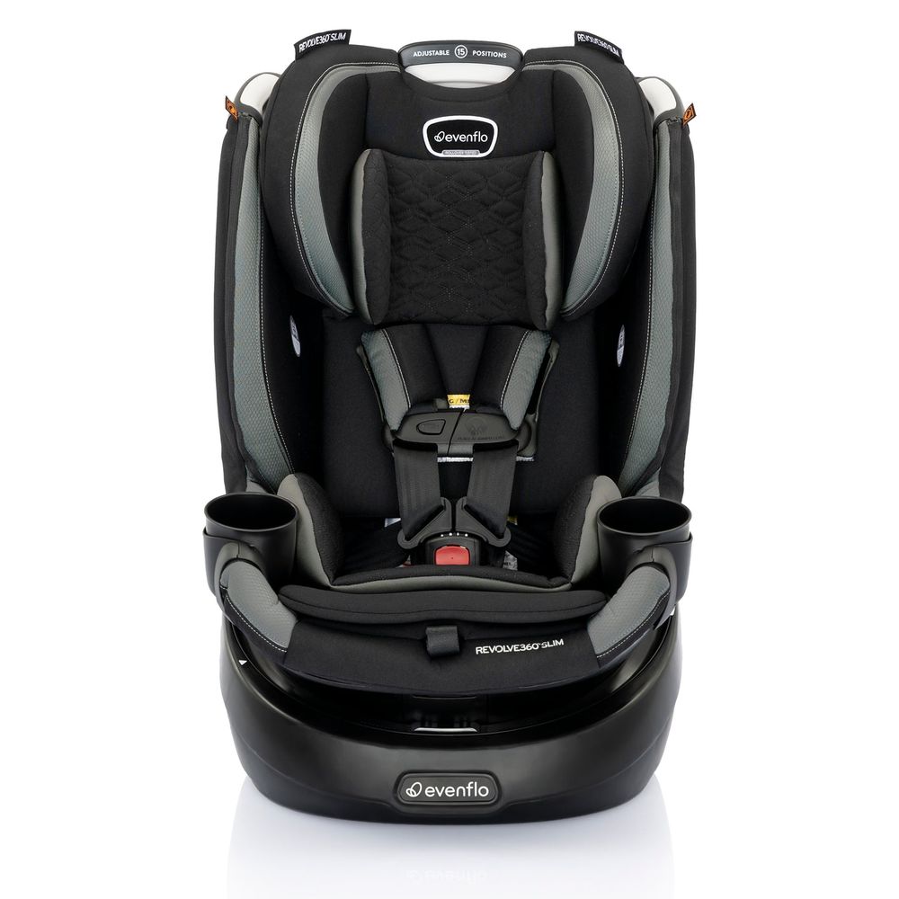 Evenflo - 2-In-1 Revolve360 Slim Rotational Car Seat - Salem Black