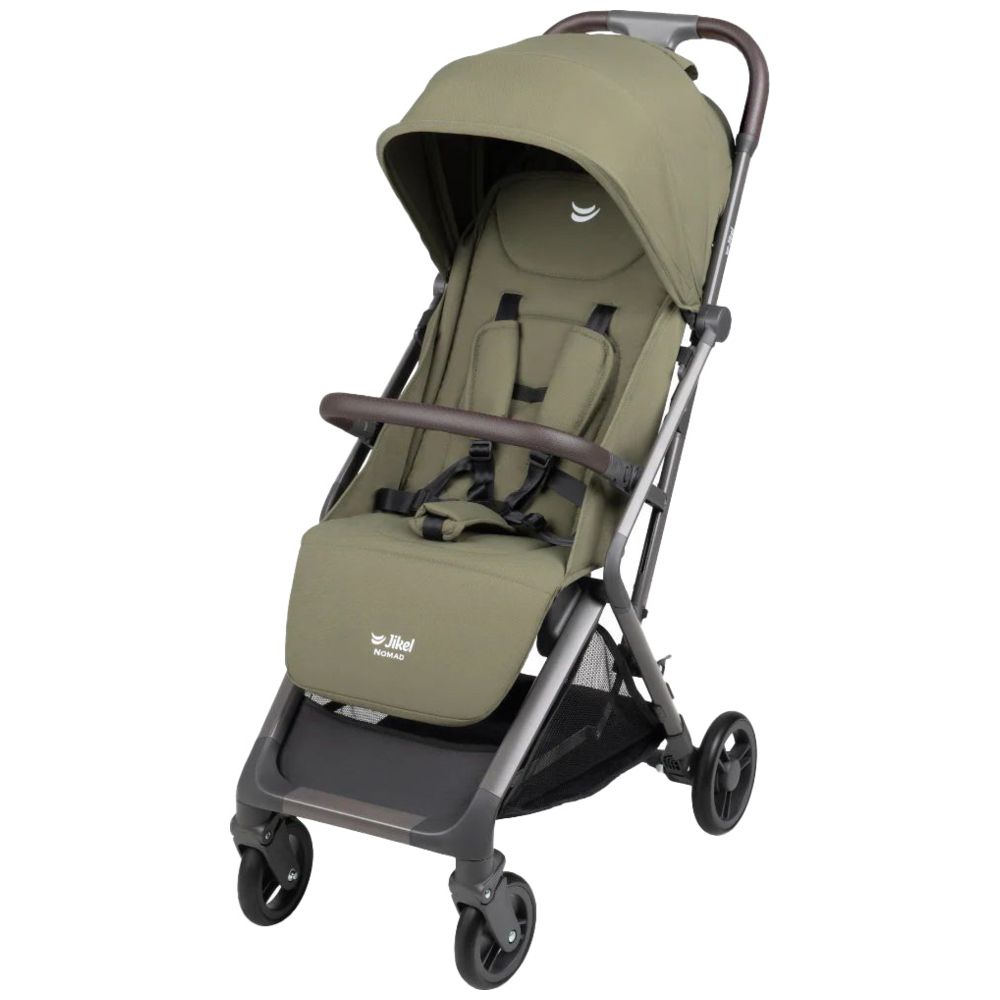 جيكل - عربية أطفال خفيفة الوزن قابلة للطي تلقائيًا - لون أخضر زيتوني