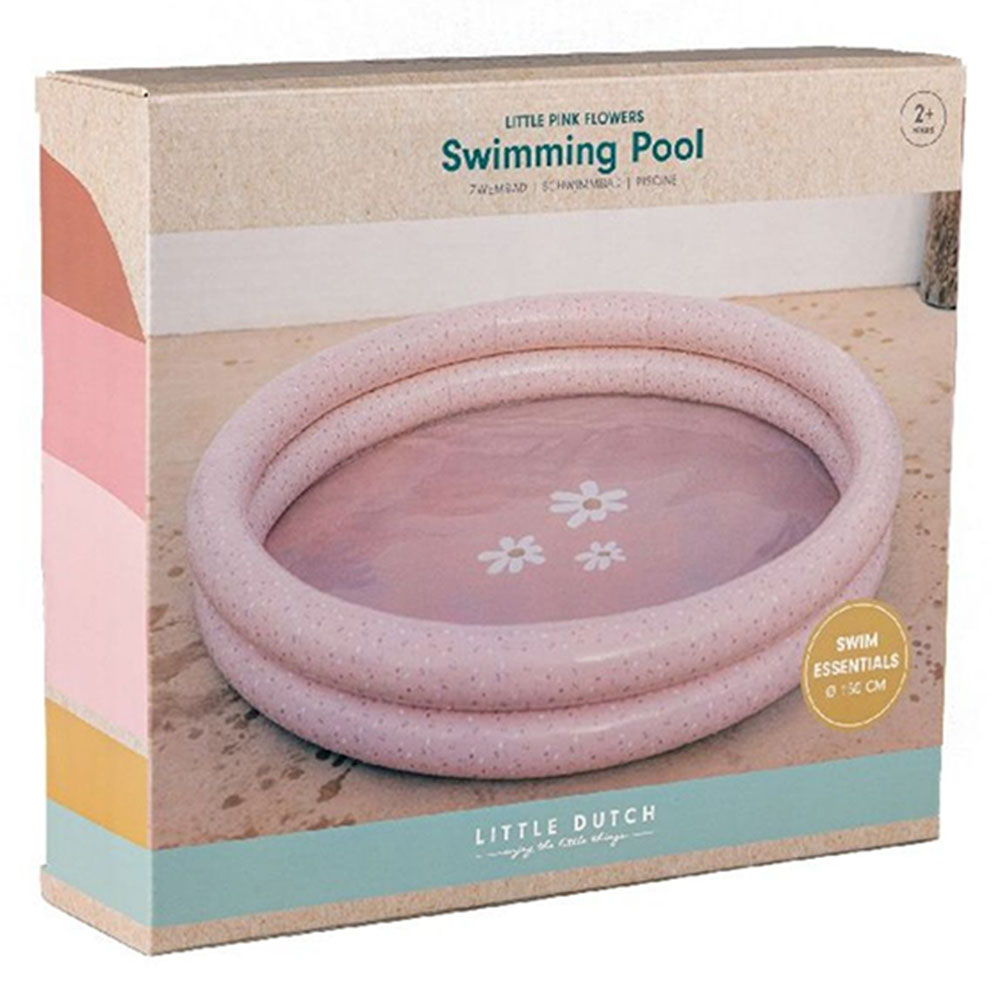 ليتل داتش - مسبح قابل للنفخ - زهور وردية - 150 سم