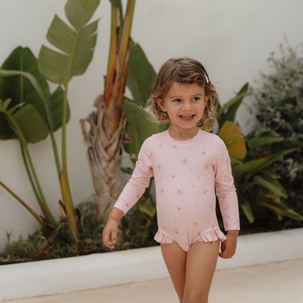 Little Dutch - Swimsuit Long Sleeves Ruffles - Rosy Meadows