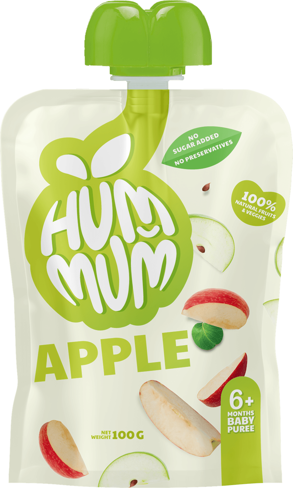 Hummum - Baby Fruit Puree - Apple - Pack of 5 - 100 gm
