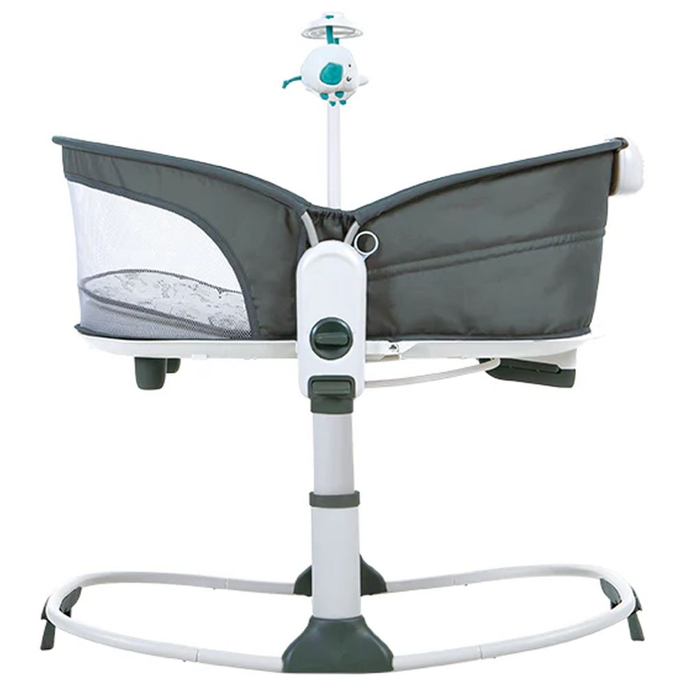 ماستيلا - مهد متنقل وهزاز 6 في 1 - رمادي داكن