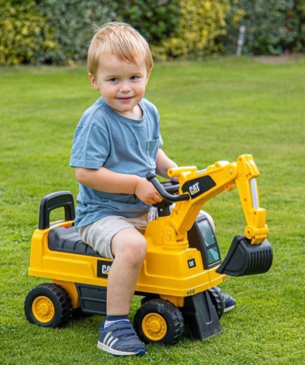 Factual Toys - CAT Powered Ride-On Construction Excavator - Yellow