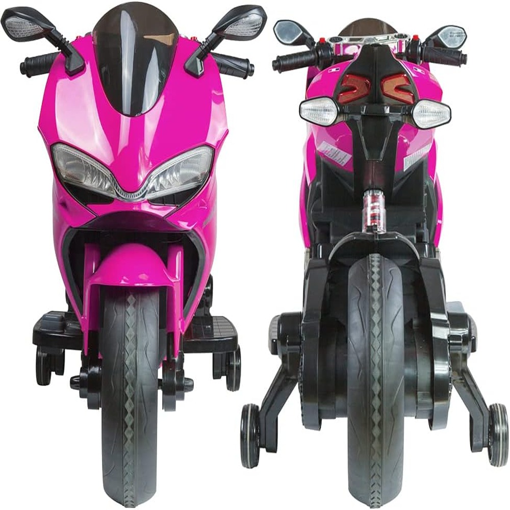 Factual Toys - Kids Electric Motorcycles With Leather Seat 12V - Pink
