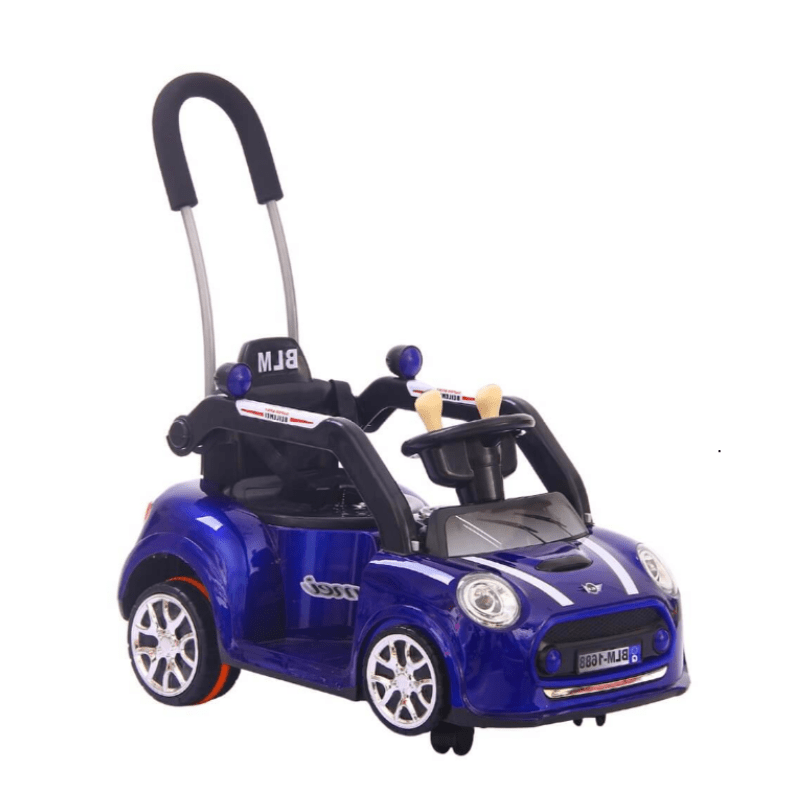Factual Toys - Kids Ride-On Pushing Car Swing With Handle 6V - Blue