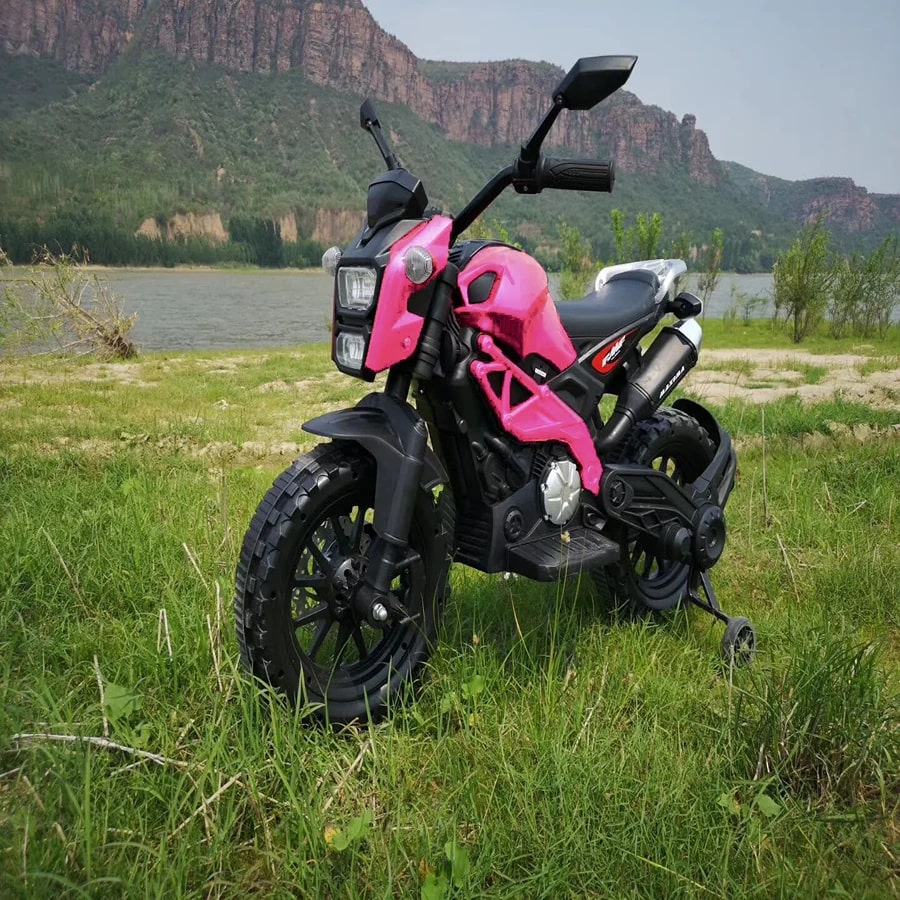 Factual Toys - Kids Electric Ktm Style Ride On Bike - 12v - Pink