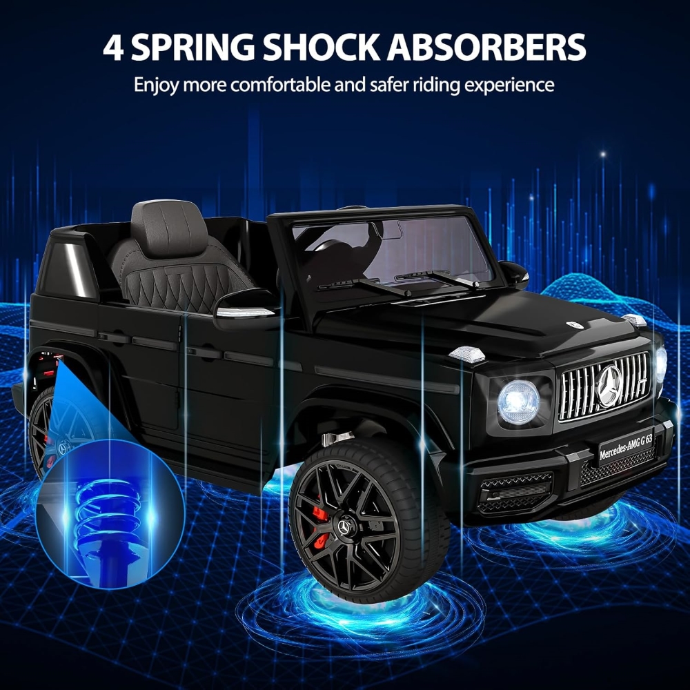 فاكتشوال تويز - سيارة مرسيدس بنز AMG G63 للأطفال - 12 فولت - أسود
