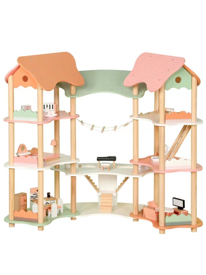 فاكتشوال تويز - بيت الدمى للأطفال - متعدد الألوان