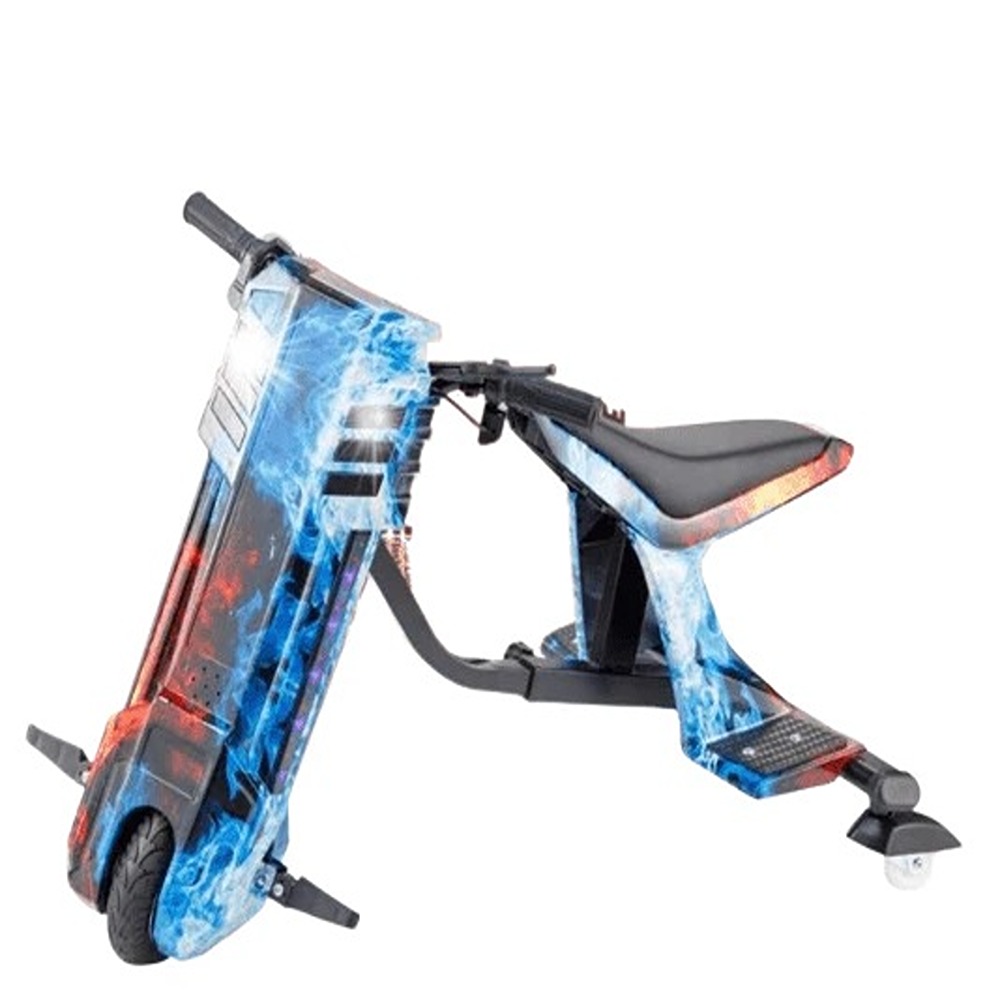 Factual Toys - 3 Wheel Electric Ride-On Drift Scooter - Blue/Red - 36V