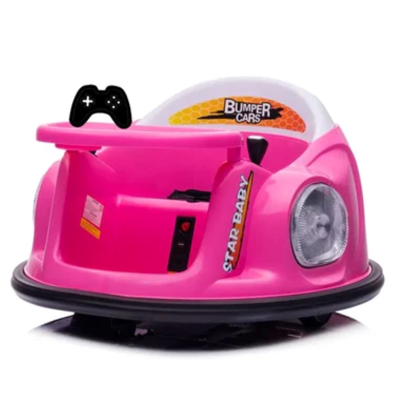 Factual Toys - Kids Electric Bumper Ride-On Car - 6V - Pink