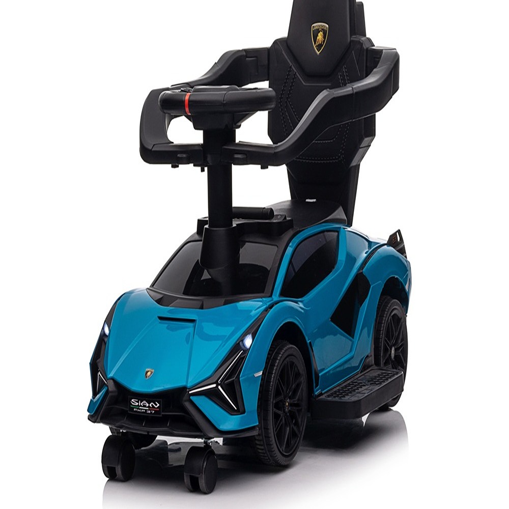 Lamborghini - 3-In-1 Ride On Push Car - Blue