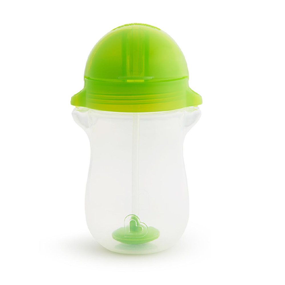 Munchkin - Any Angle Click Lock Weighted Straw Toddler Sippy Cup 12m + Green - 296ml
