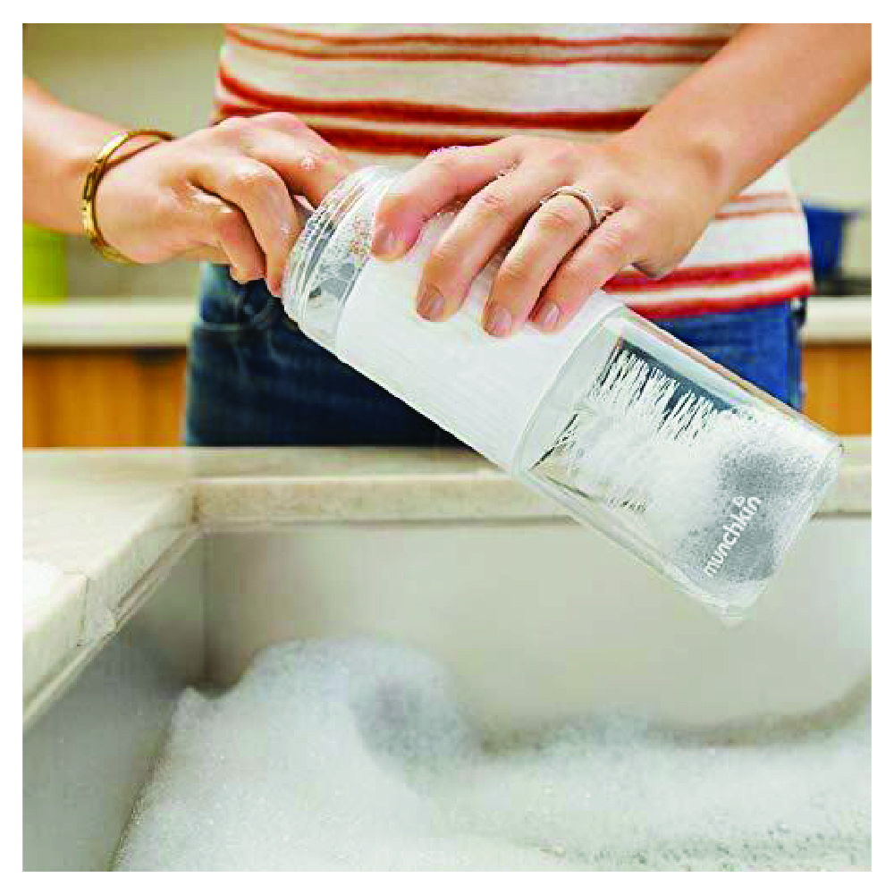 Munchkin - Sponge 2-In-1 Bottle Brush - Pack of 2 - Grey