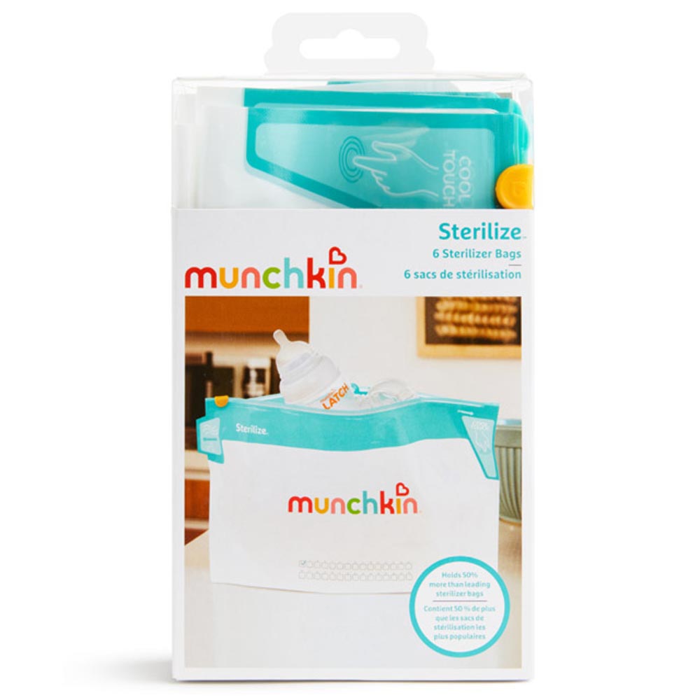 Munchkin - Cool Touch Microwave Steriliser Bags - Pack of 6