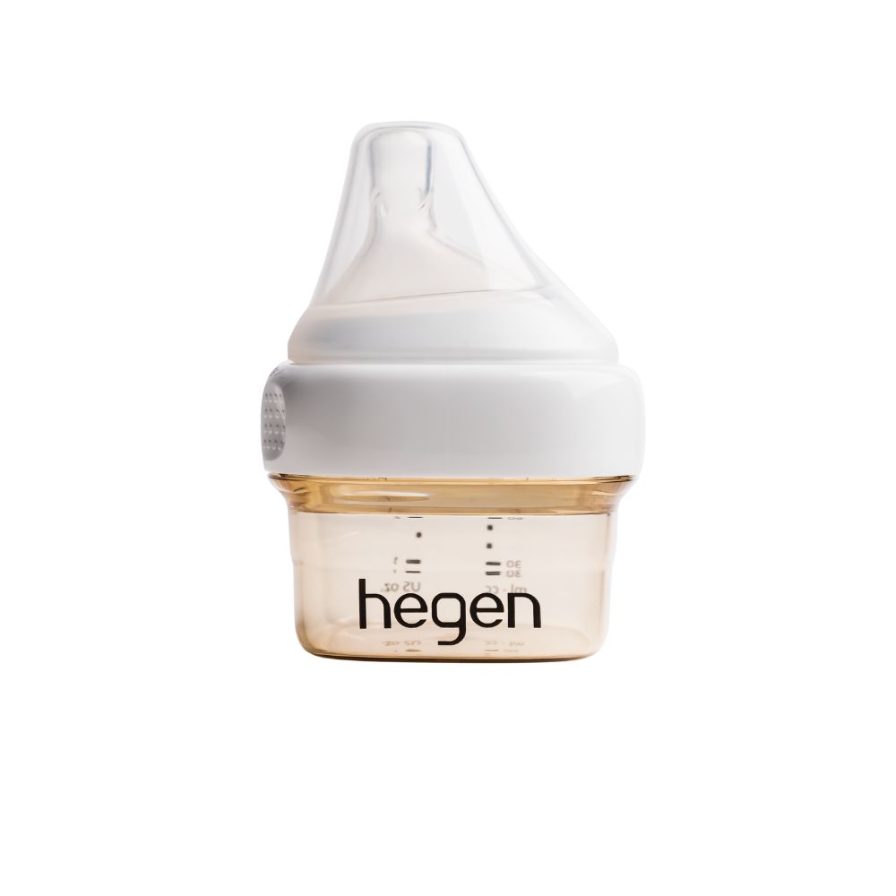 Hegen - PCTO Feeding Bottle 60ml PPSU With Extra Slow Flow Teat 0M+ - White