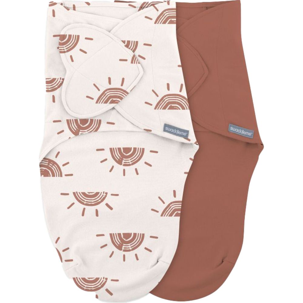 Ingenuity - SwaddleMe Monogram Swaddle - Rising Sun - Pack of 2