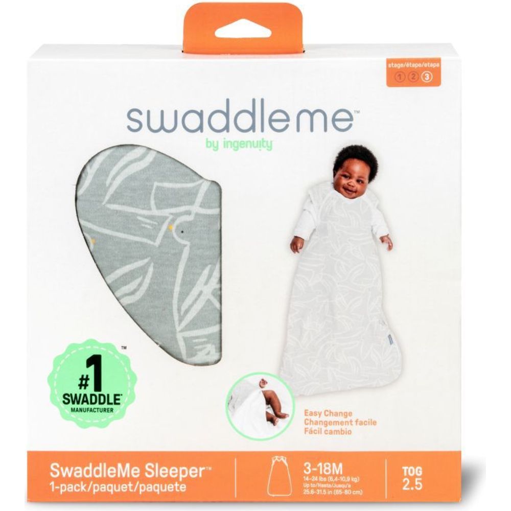 Ingenuity - SwaddleMe Night Sack Sleeper - Flock