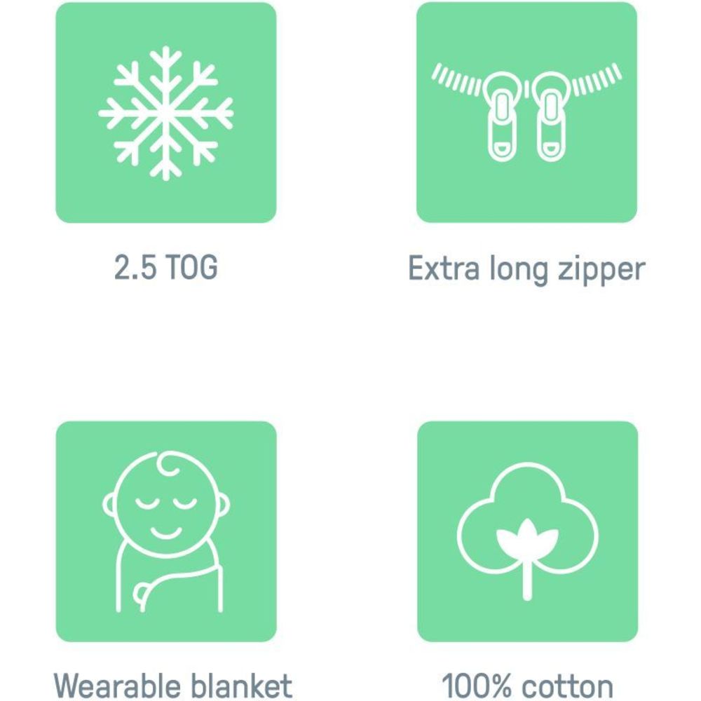 Ingenuity - SwaddleMe Night Sack Sleeper - Flock