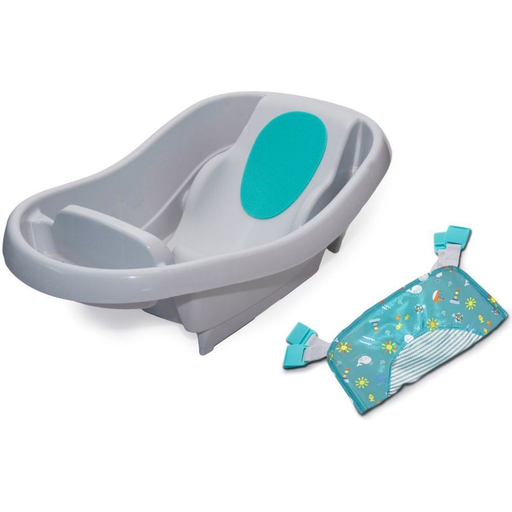Ingenuity - Comfy Clean Deluxe Baby Bath Tub - Blue