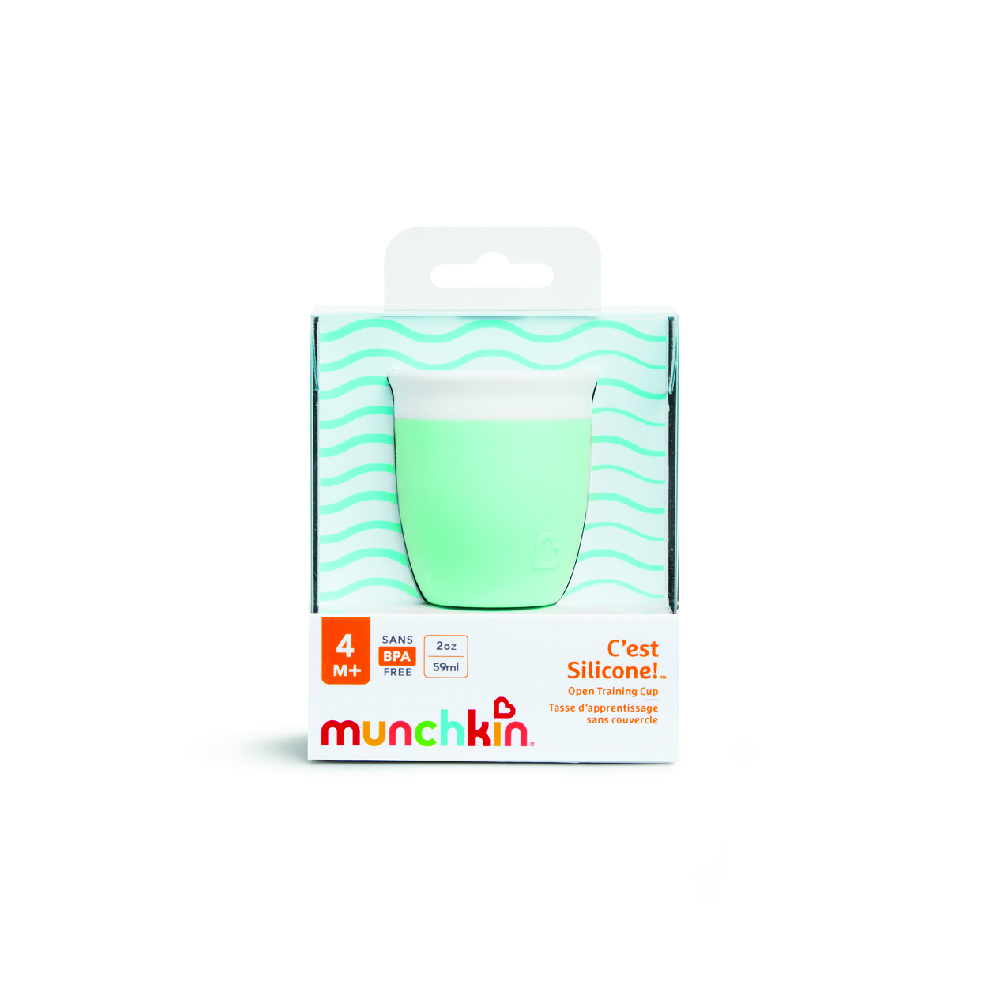 Munchkin - C'est Silicone Open Cup - 4m + Mint - 60ml