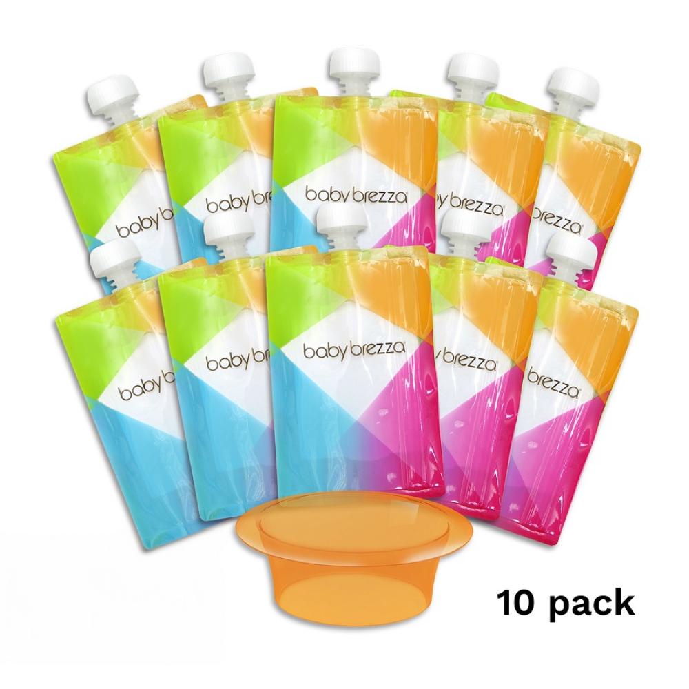 Baby Brezza Reusable Food Pouches 10 Pack
