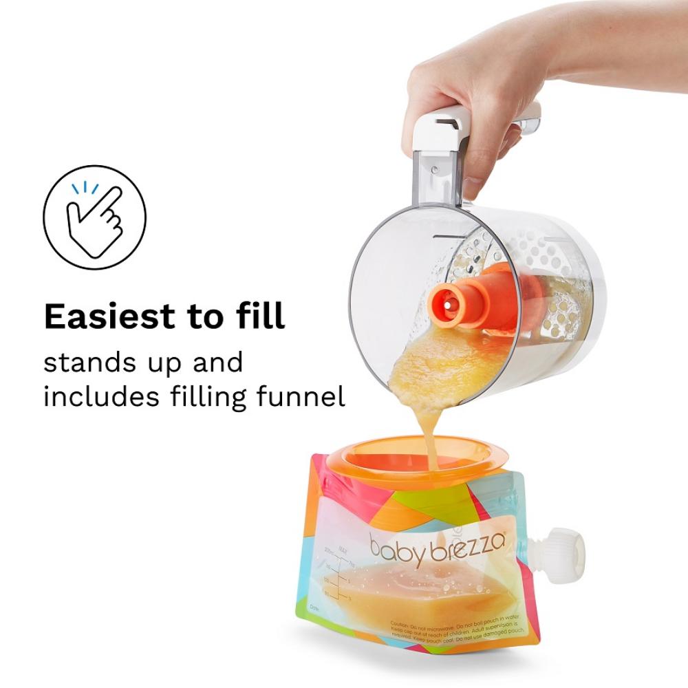 Baby Brezza Reusable Food Pouches 10 Pack