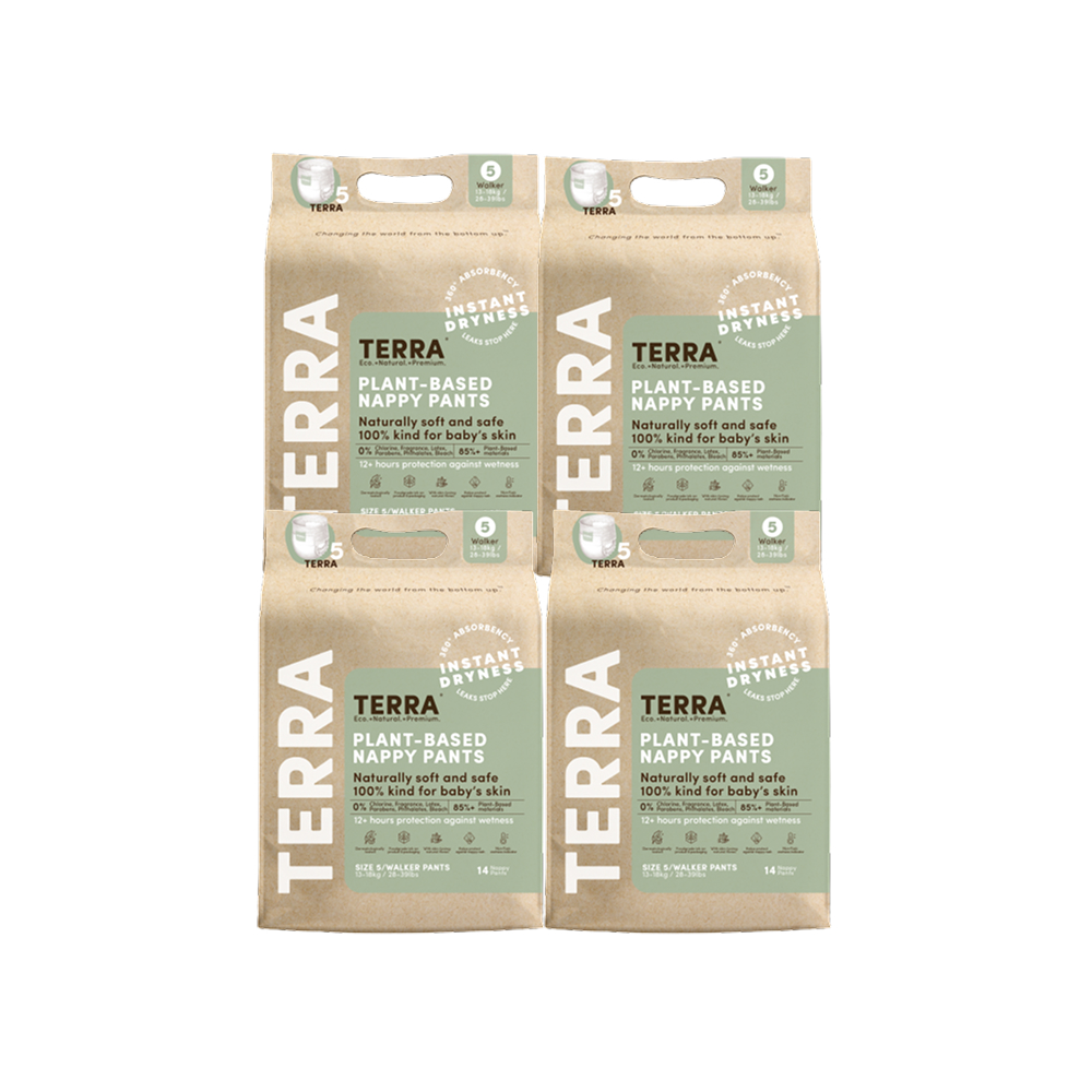 تيرا - حفاضات كِلوت ووكر بانتس - عدد 4 - 14 حفاض